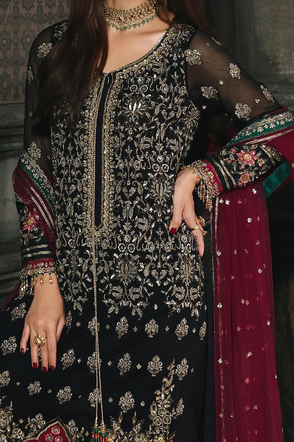 Designer Suit  4-PC  Luxury Collection Ready To Wear
