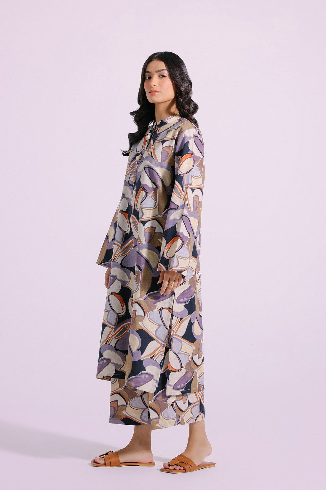 2 Piece Stitched Cotton Printed Cotton Suit - Ready To Wear