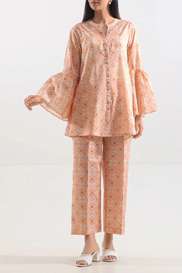 2 Piece Stitched Lawn Suit - Ready To Wear