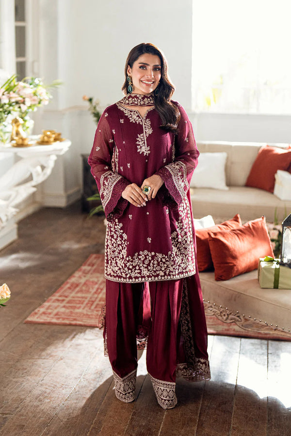3 Piece Stitched Embroidery Dress - Ready To Wear